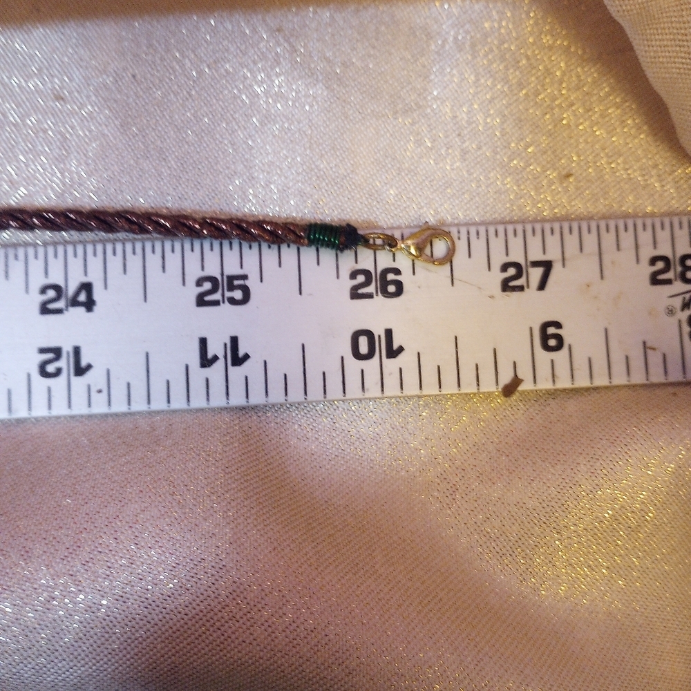 SKU 506J Handmade Pendant 26" Necklace with Wood Beads - Picture 5 of 7